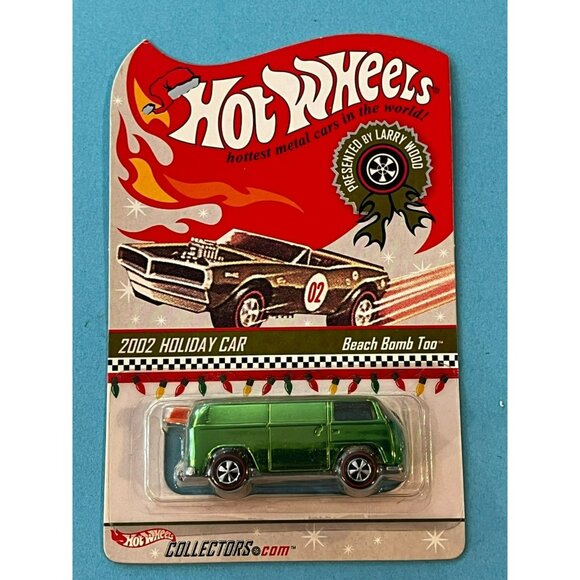 Hot Wheels 2002 holiday edition beach bomb too RARE GREEN